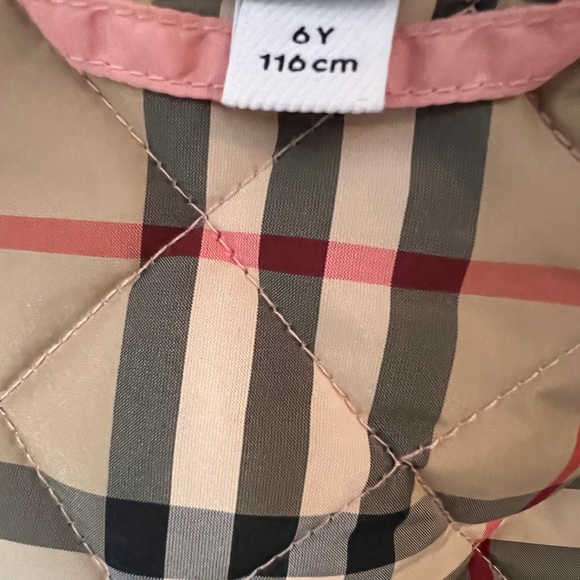 Girls pink Burberry jacket - Picture 5 of 5